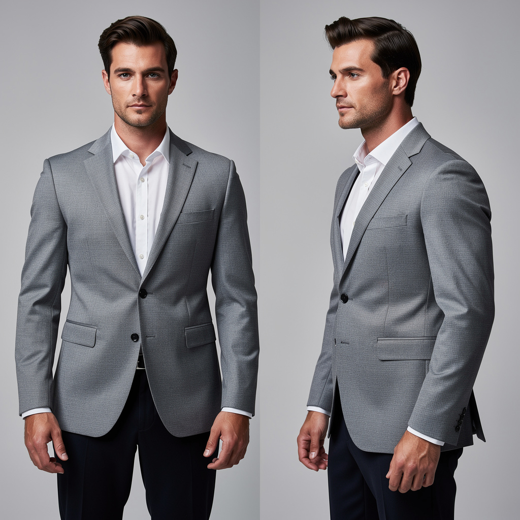 Midnight Charcoal Tailored Suit
